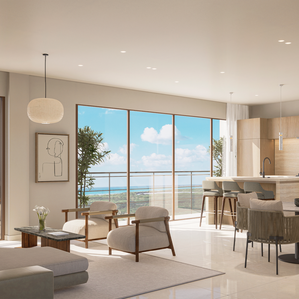 Tolok luxury interior with ocean view